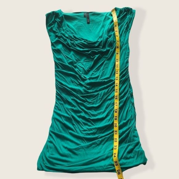 🌹2/$15 Maurices Ruched Green Blouse Sleeveless Wo - Picture 4 of 13